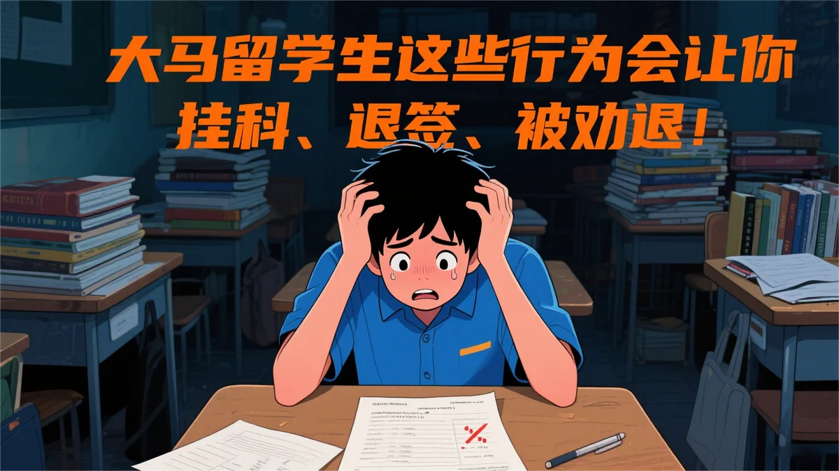 马来西亚留学,这些“红线”千万别踩!后果比你想象的严重!