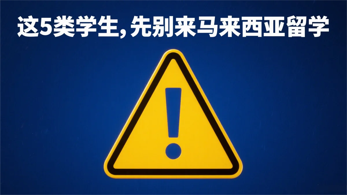 顾问真心话｜我劝这5类学生，暂时别来马来西亚留学