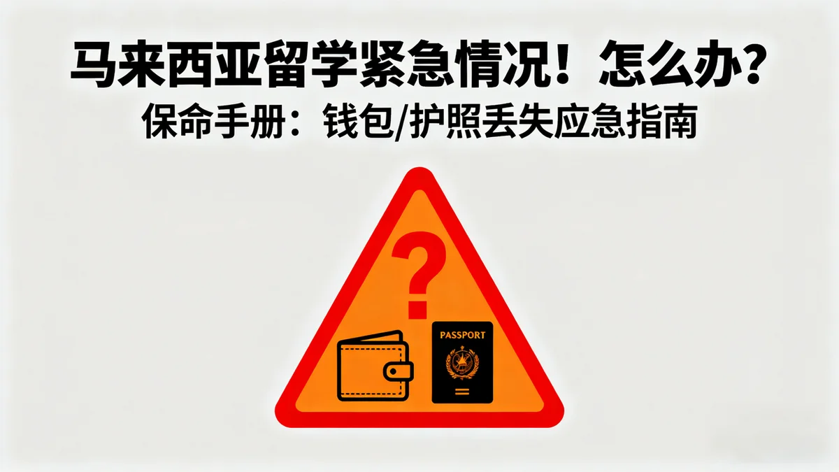 马来西亚留学紧急情况处理手册：钱包/护照丢了别慌张，一步一步教你解决！