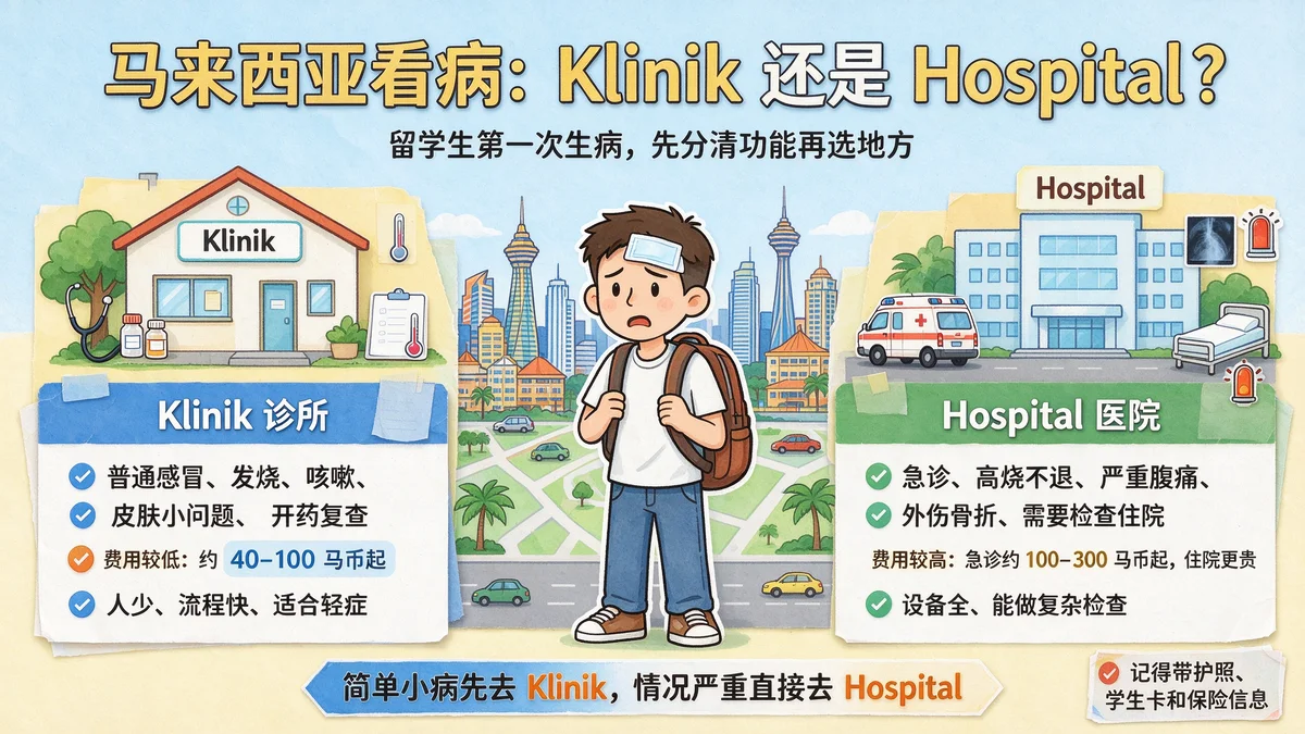 马来西亚就医攻略：小病去 Klinik，大病去 Hospital