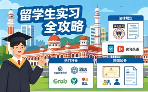 马来西亚留学生如何找实习？这些渠道和技巧你一定用得上